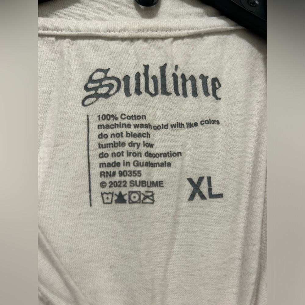 sublime xl white crop top! - Picture 3 of 3